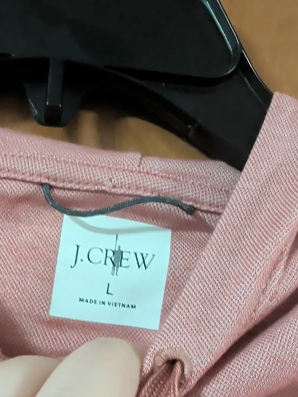 J. Crew Pink Long Sleeve Hooded Tee